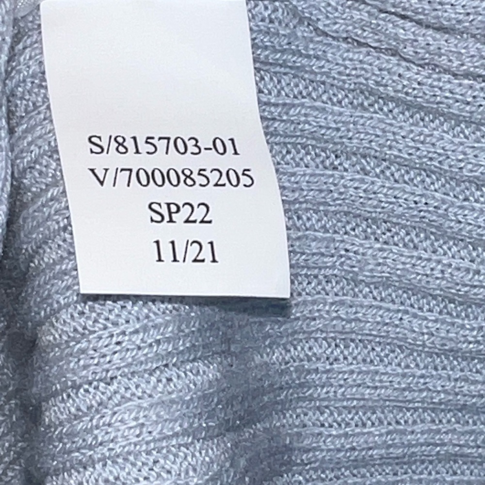 Banana Republic Women’s X Small Light Blue Cotton Knit Ribbed Henley Tank Top XS - Picture 10 of 13